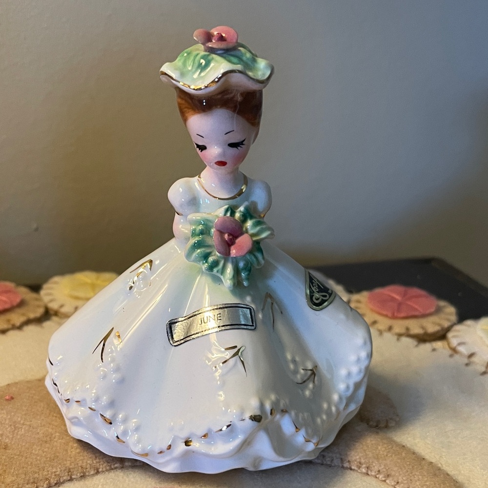 Vintage Josef Originals JUNE Doll of the Month Figurine Bride